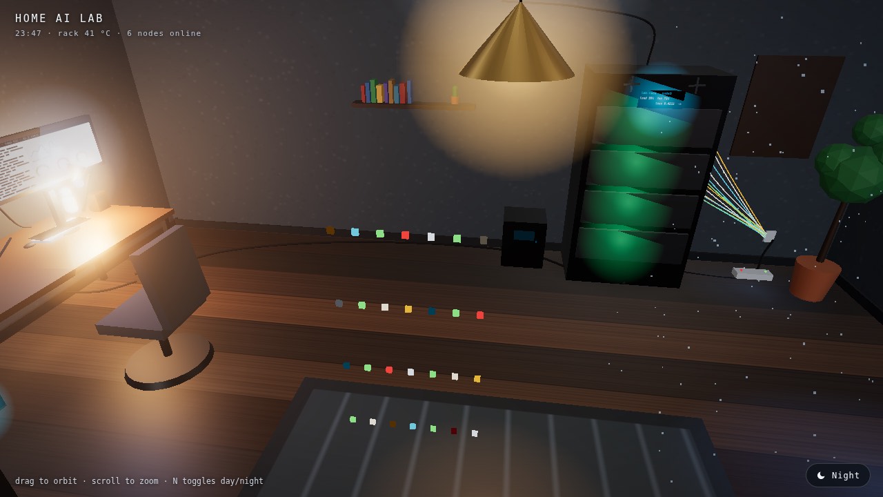 3D scene built by Mia's TensorFold recipe