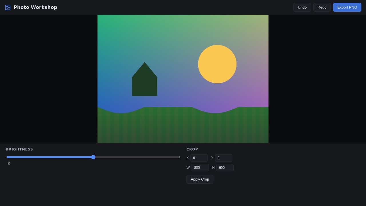 Photo editor built by Mia's EXL3 kit