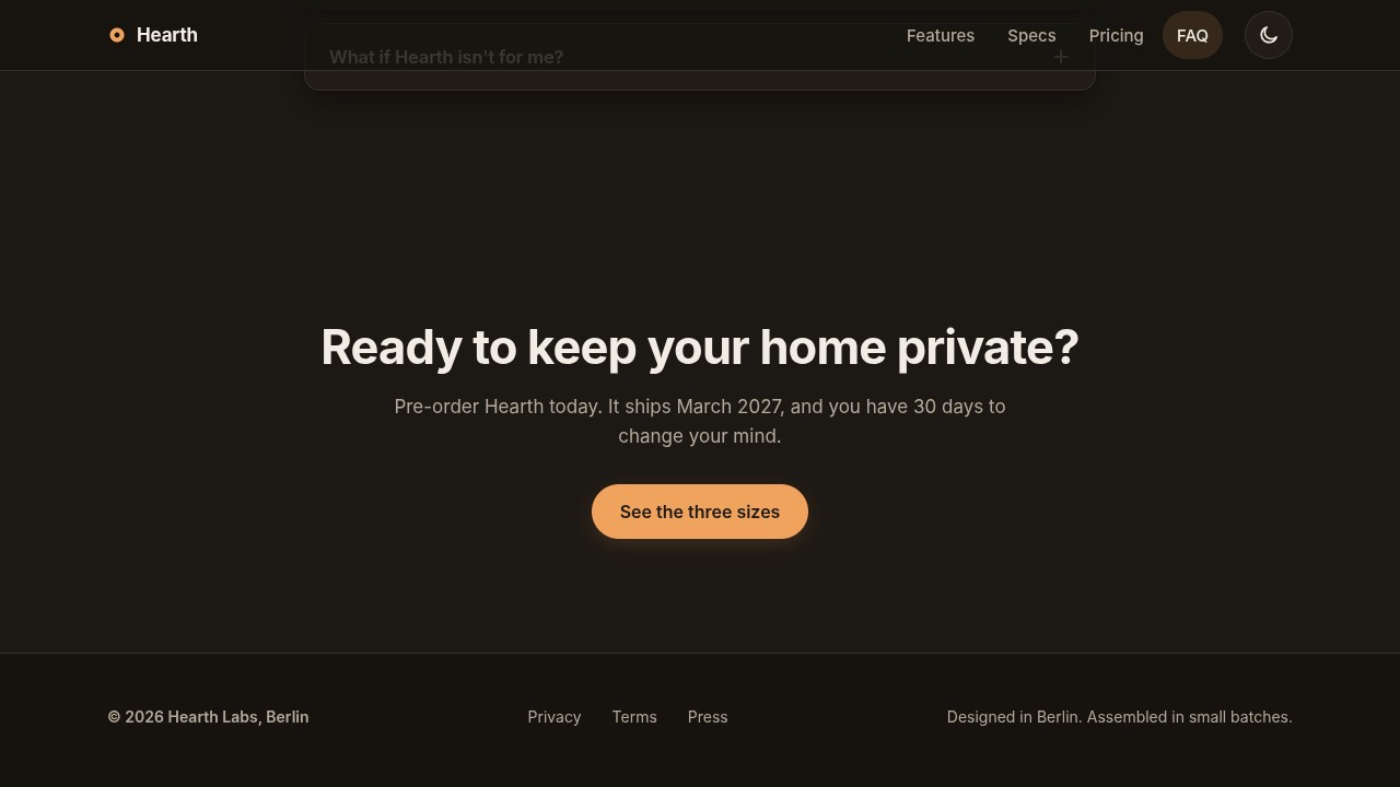 Product page built by Mia's NVFP4 recipe