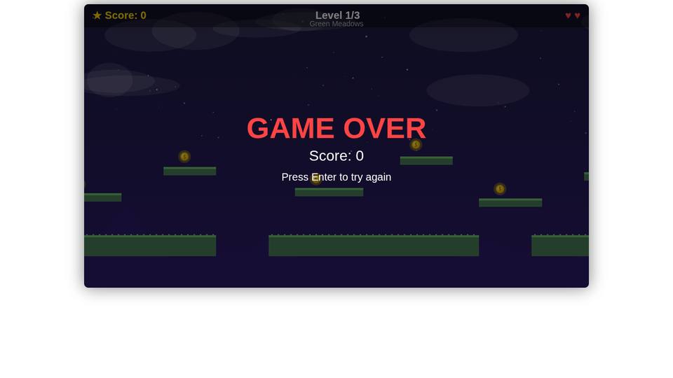 Platformer game built by Qwen3.6 35B-A3B