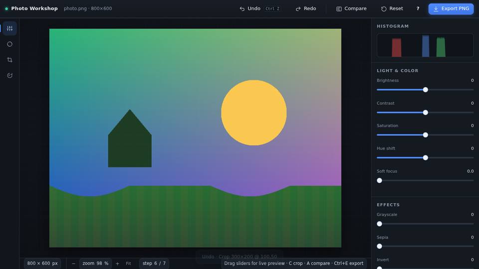 Photo editor built by Qwen3.8 Flash-Next