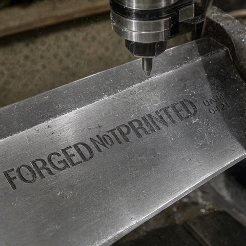 Qwen-Image 2.1 · RTX 5060 Ti · 16 GB · cnc-forged-blade, seed 4210