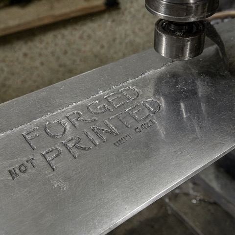 Qwen-Image 2.1 · RTX 5090 · 32 GB · cnc-forged-blade, seed 4210