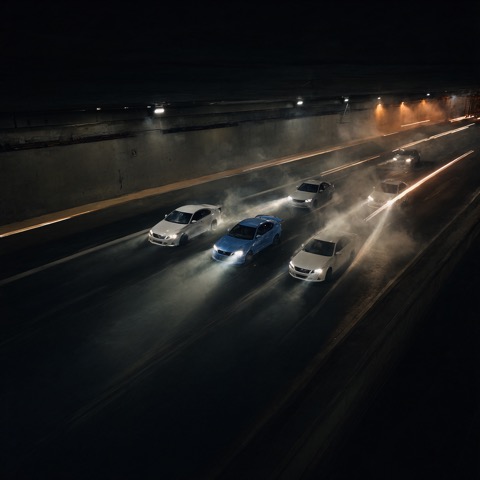 Qwen-Image 2.1 · RTX 5060 Ti · 16 GB · six-car-drift, seed 4211